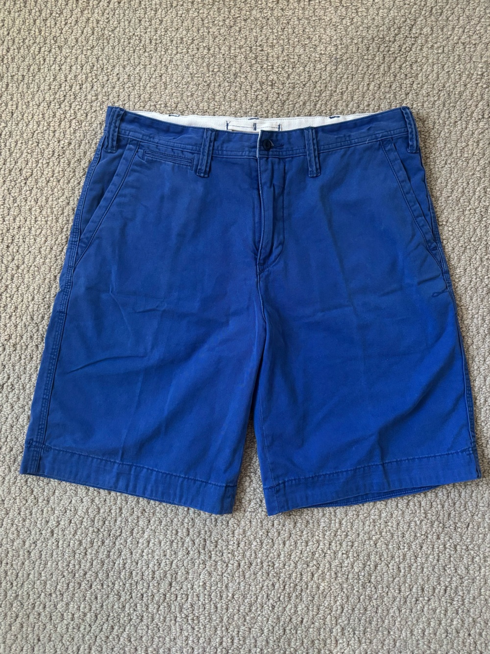 Polo by Ralph Lauren Blue Flat-Front Men's Shorts